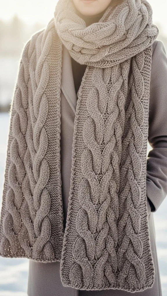 1. Oversized Knit Blanket Scarf