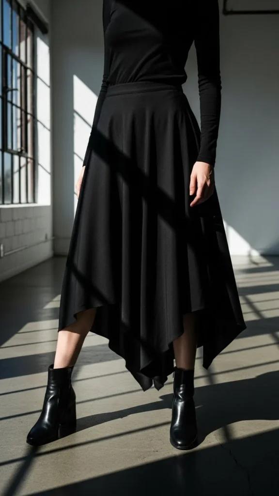 10. Asymmetrical Hem Skirt