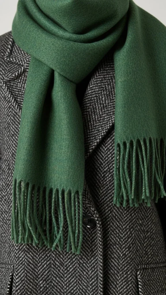 10. Fringe-Edge Winter Scarf