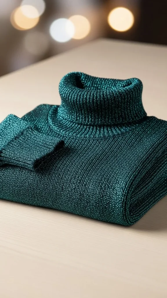 10. Sparkly Turtleneck