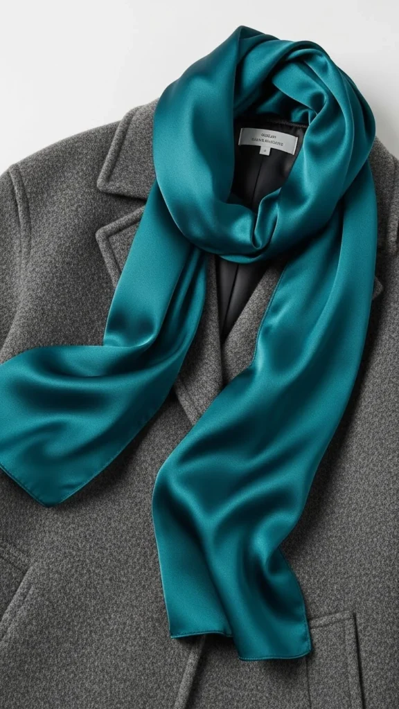 11. Add Subtle Shine With Satin Scarves