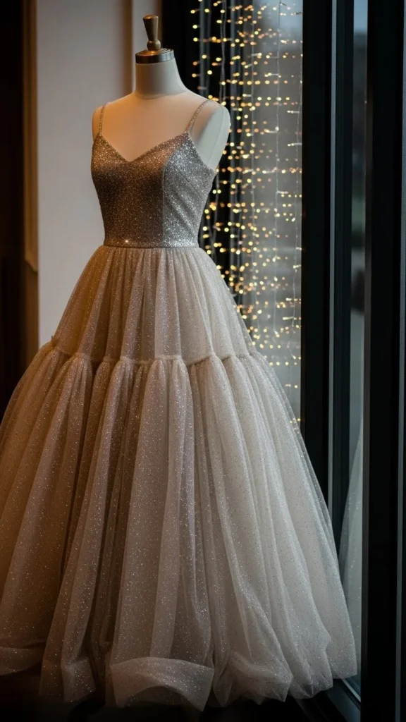 11. Glitter Tulle Dress