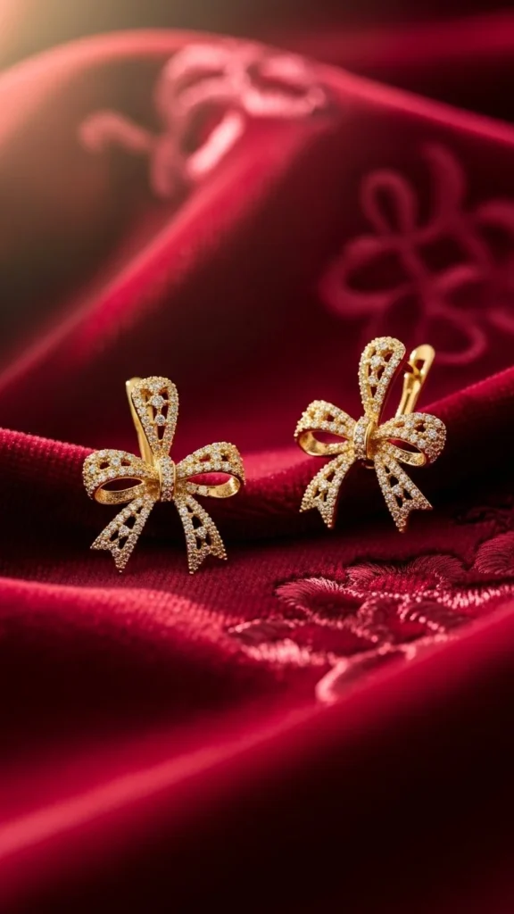 12. Bow-Shaped Earrings