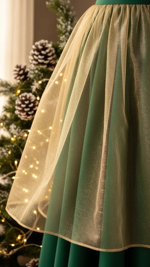 12. Organza Overlay Skirt