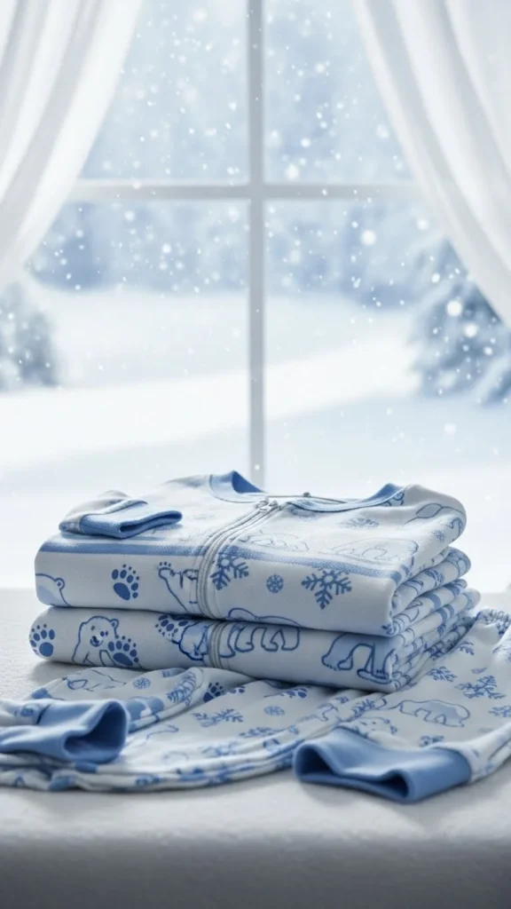 12. Polar Bear Print Pajamas