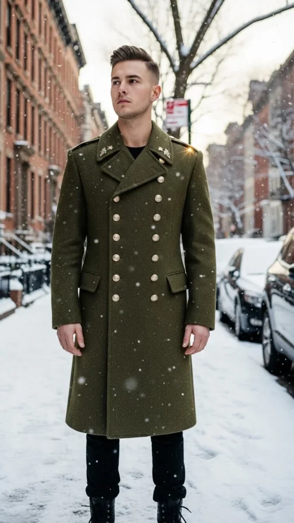 13. Military-Inspired Coat