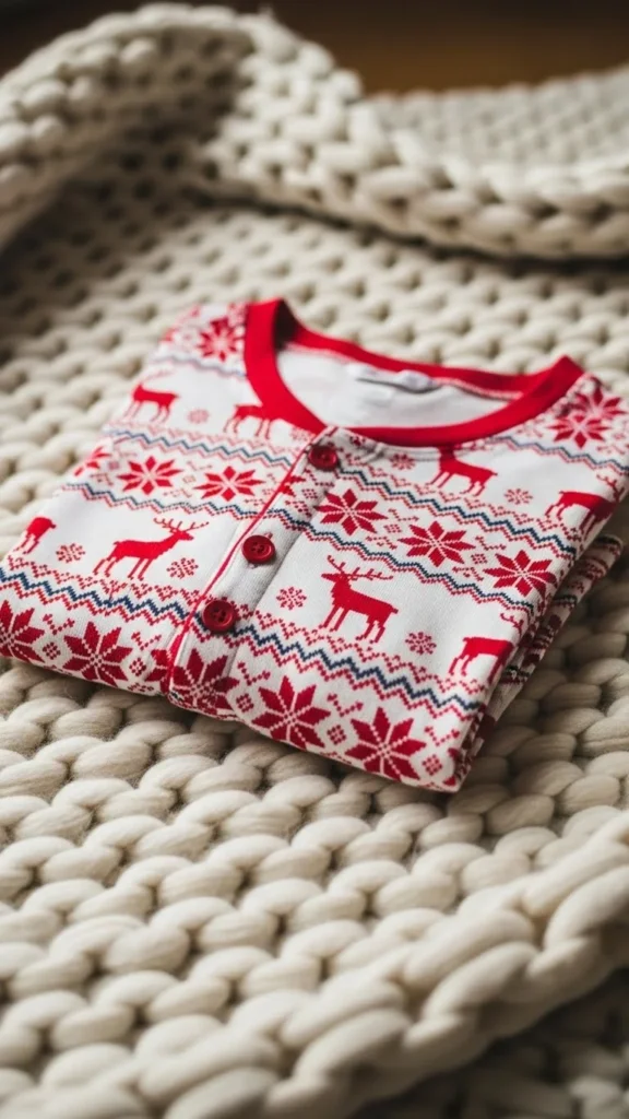 13. Nordic Pattern Pajama Set