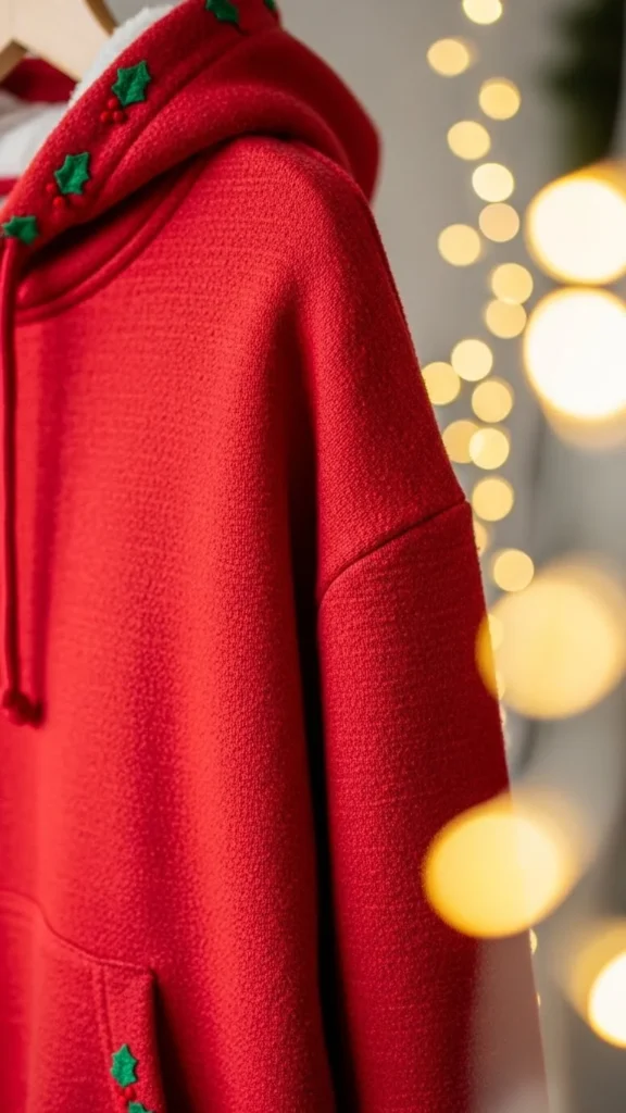 14. Holly Berry Red Hoodie