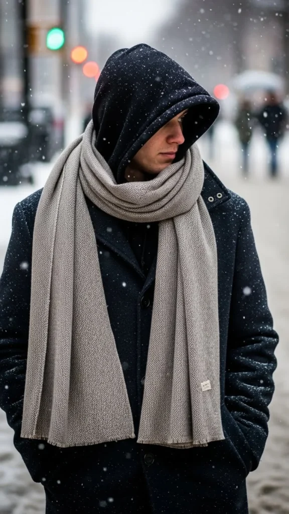 14. Lightweight Cotton Winter Scarf