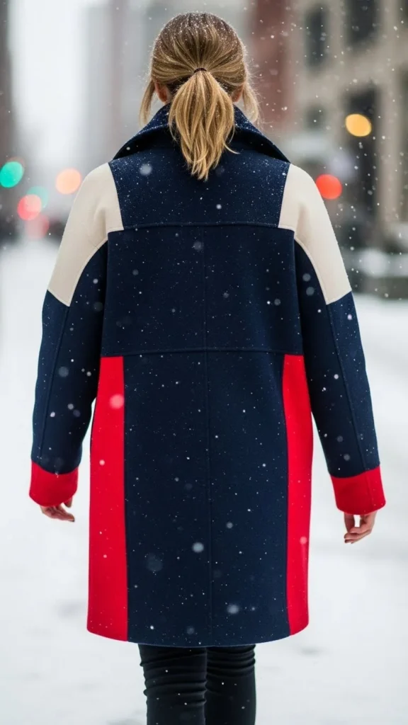 15. Color-Block Winter Coat