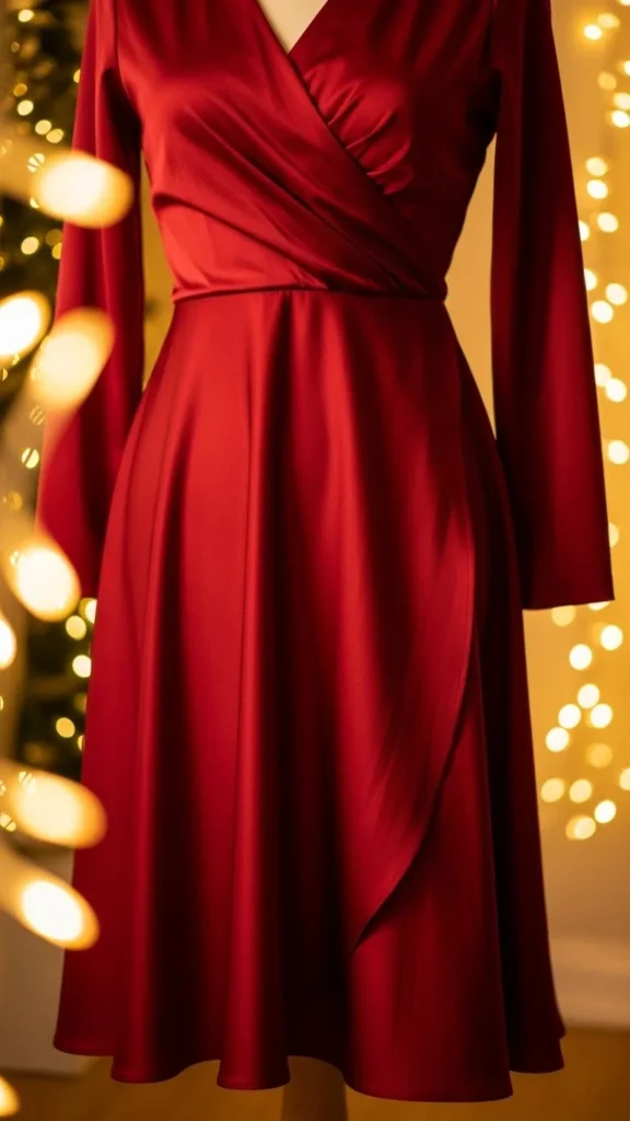 15. Jewel-Tone Wrap Dress