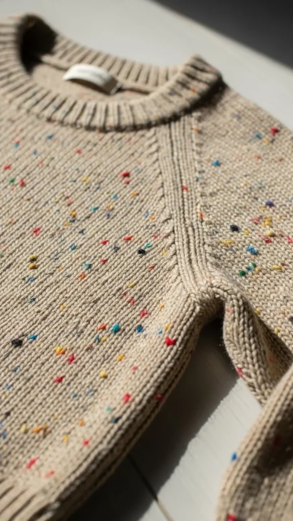 16. Speckled Beige Sweater