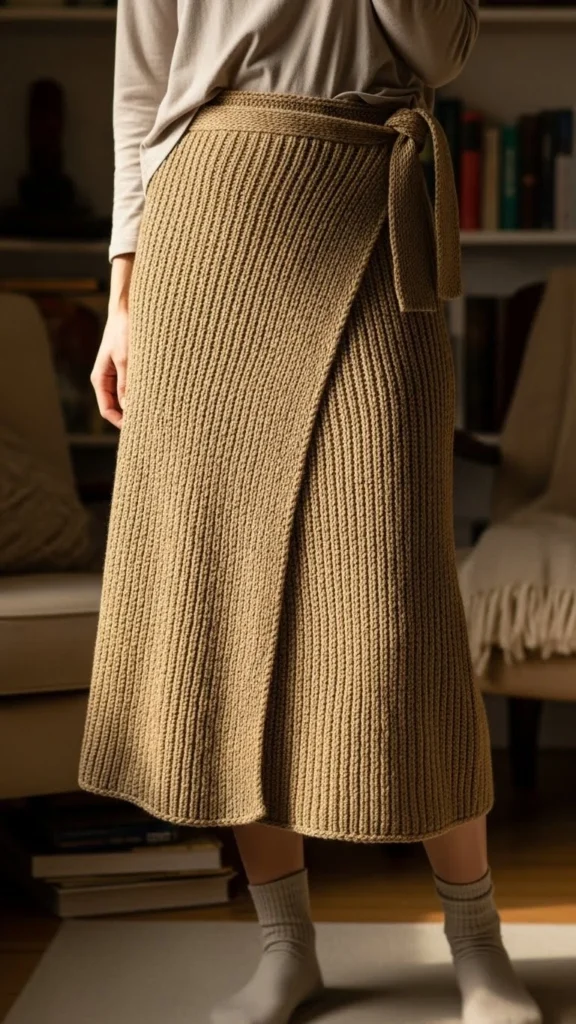 16. Wrap Knit Skirt