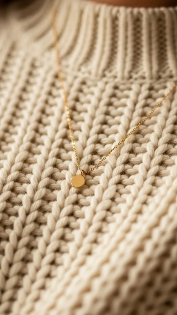 18. Knit Sweater Chain Necklace