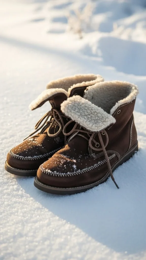 19. Cozy Lined Ankle Boots