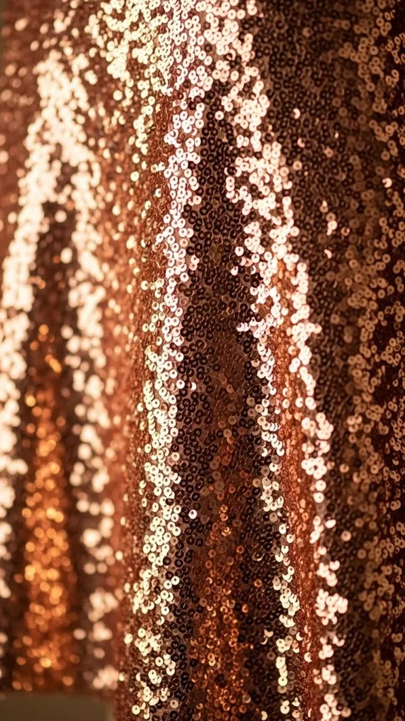 19. Rose-Gold Sequin Skirt