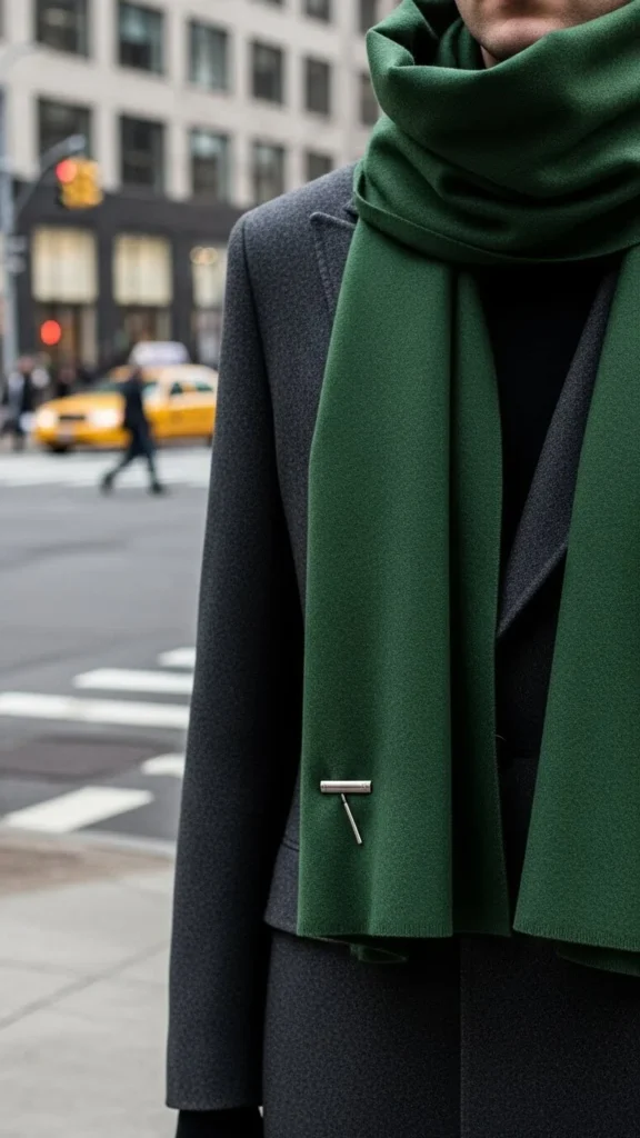 2. Classic Wool Wrap Scarf