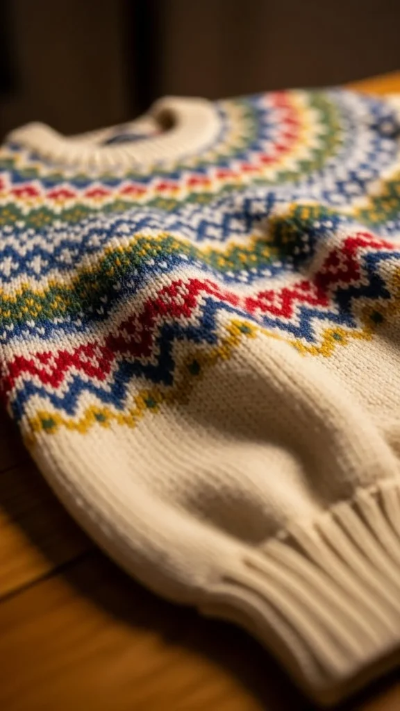 2. Fair Isle Pattern Sweater