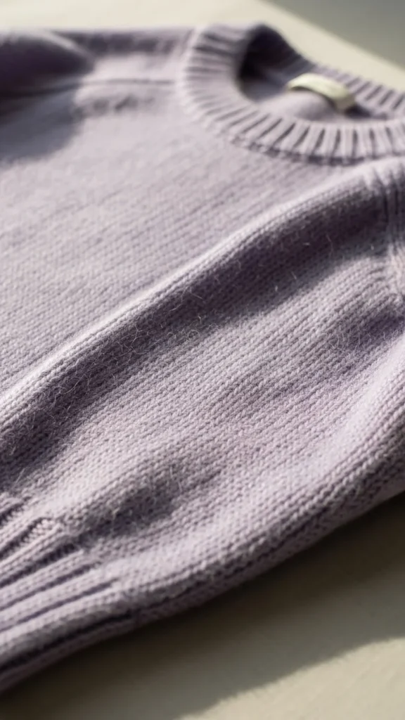 20. Soft Lavender Knit