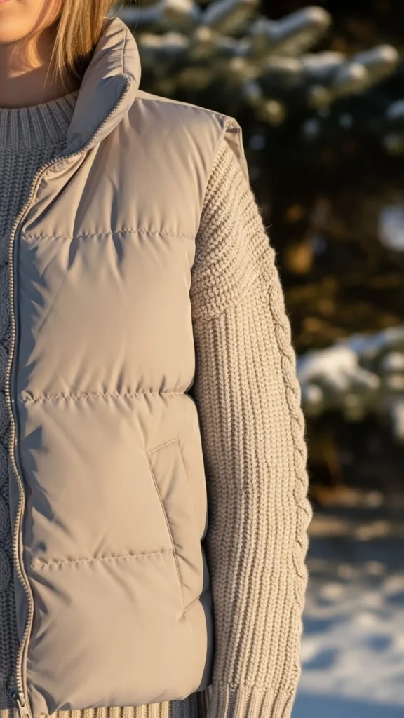 20. Wear Neutral Puffer Vests