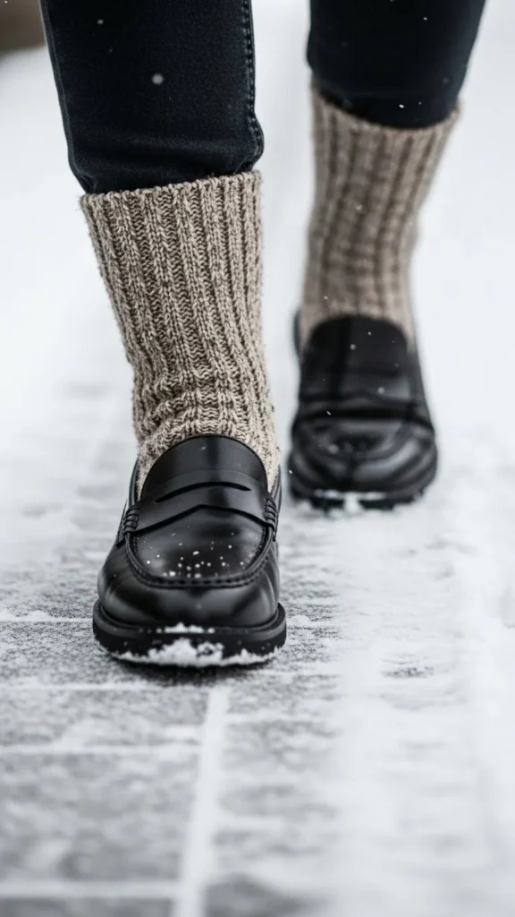 21. Add Wool Socks With Loafers