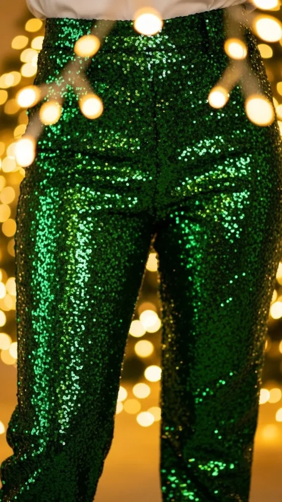 22. Green Sequin Pants