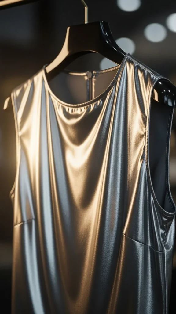22. Metallic Sleeveless Blouse