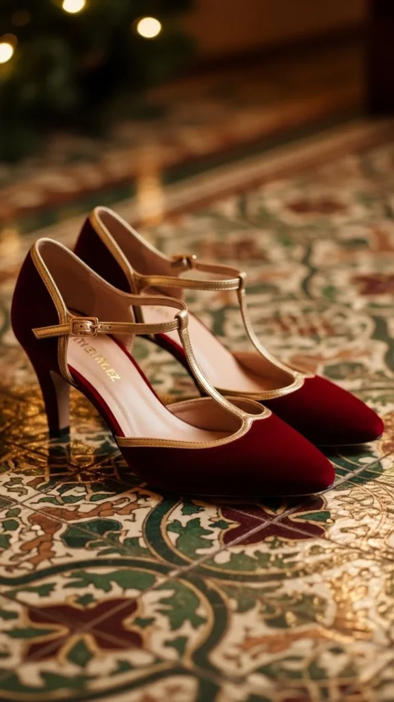 23. T-Strap Evening Heels