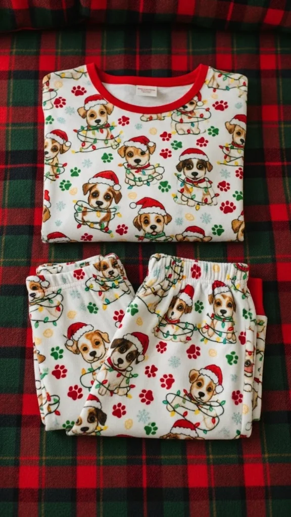 24. Holiday Dog Print Pajamas