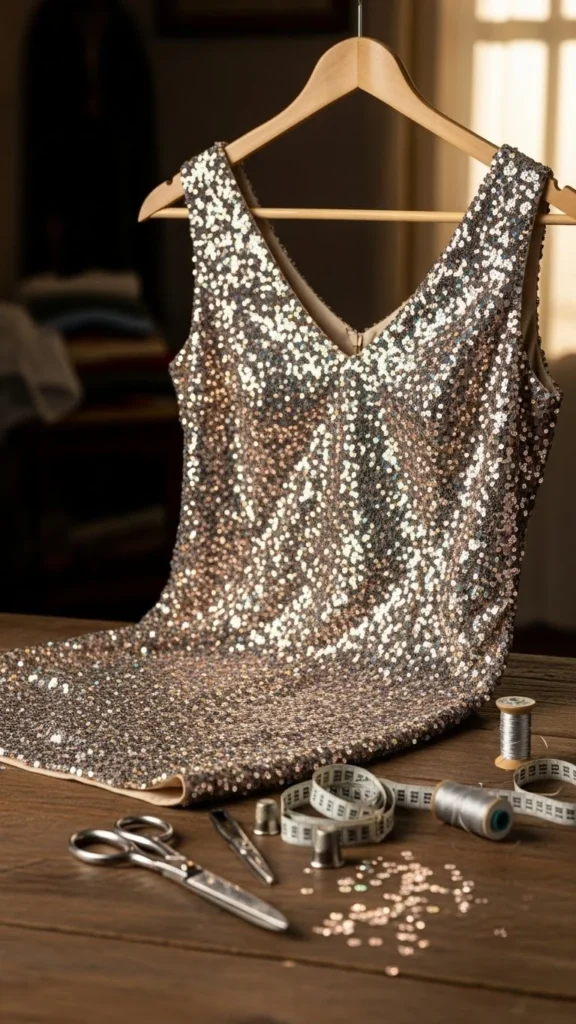 24. Thrifted Sequin Dress Restyle