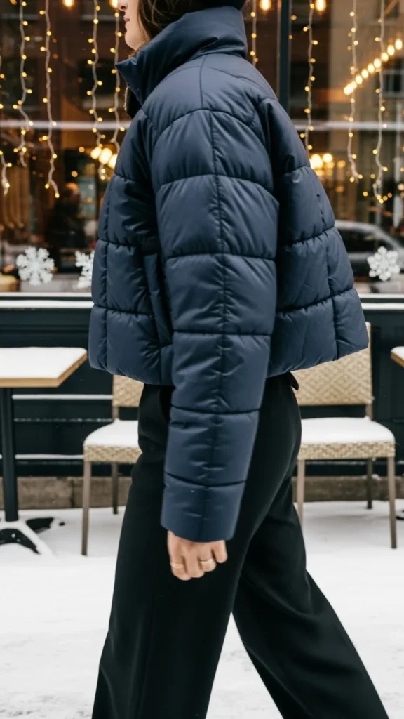 25. Cropped Quilted Coat