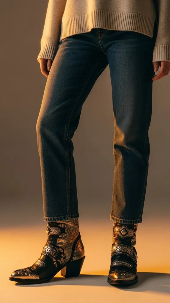 25. Statement Boots with a Simple Outfit