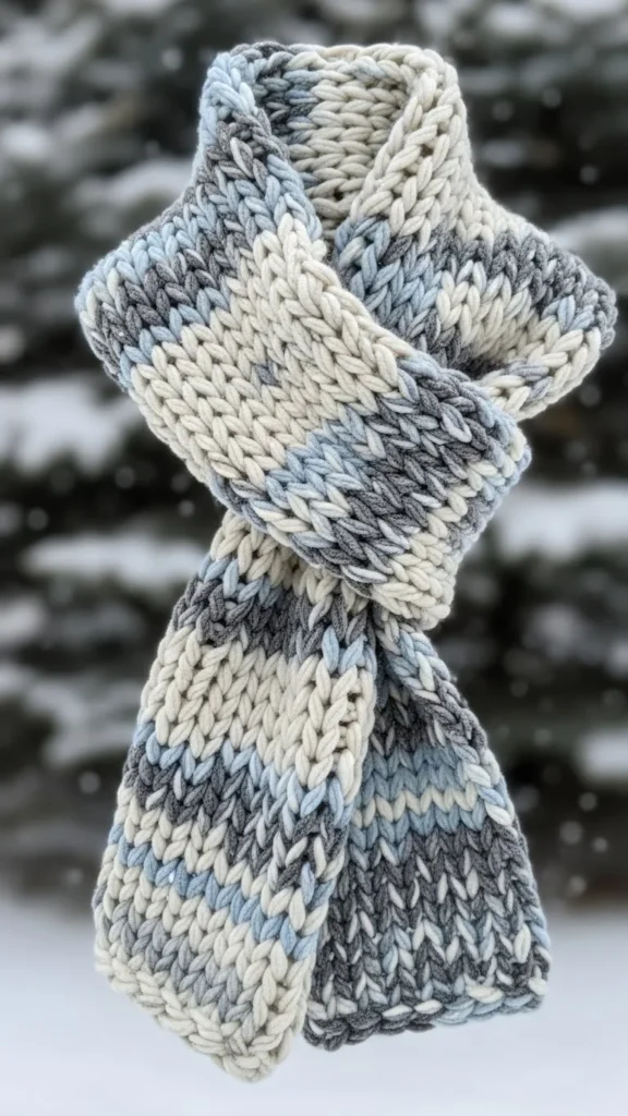 25. Wear Soft Scarves in Chunky Knots