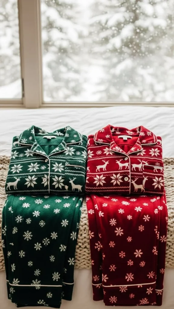 27. Cozy Matching Couple’s Pajamas