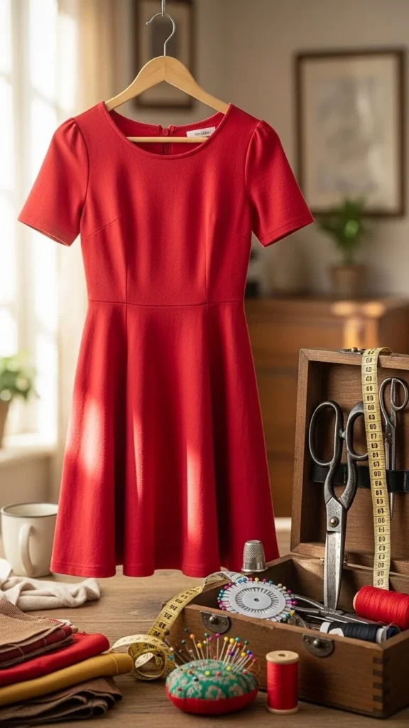 27. Red Thrifted Party Dress