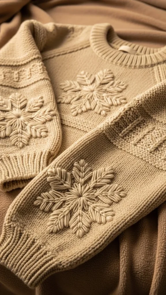 3. Chunky Snowflake Pullover