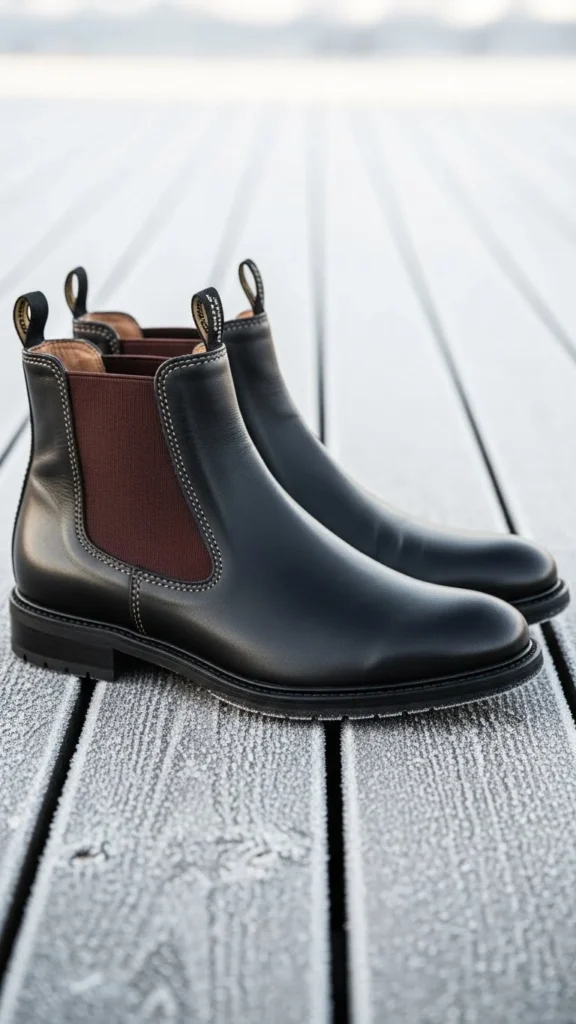 4. Slim-Fit Winter Chelsea Boots