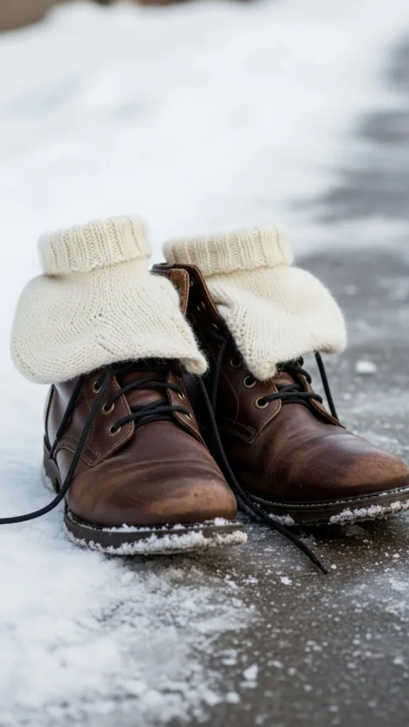 4. Use Thick Socks as a Style Detail