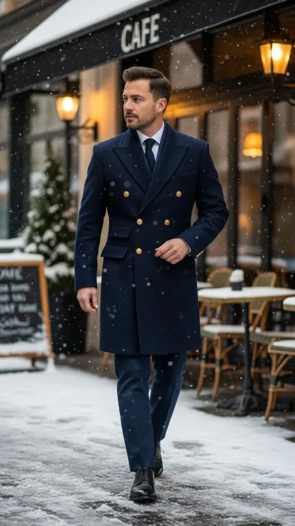 5. Double-Breasted Wool Coat