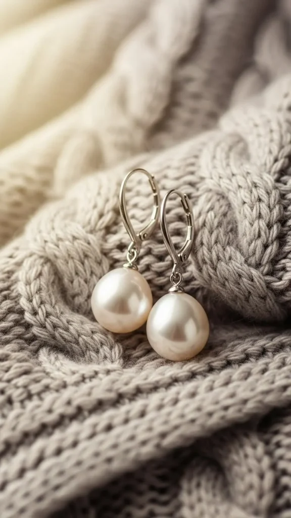 5. Pearl Drop Earrings