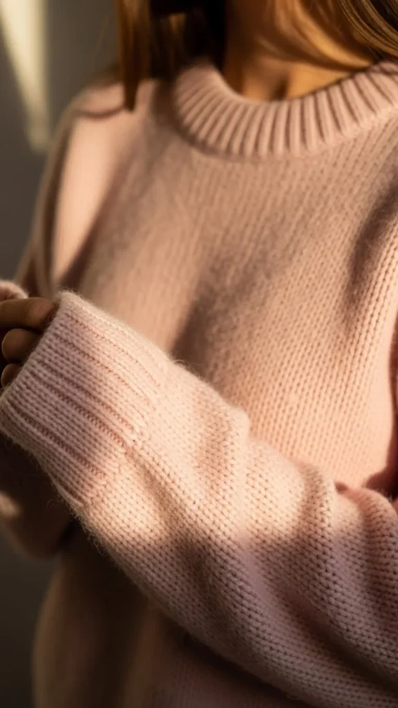 6. Soft Pink Knit