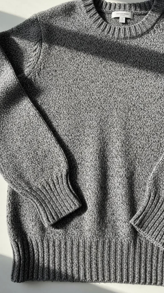 7. Marled Gray Sweater