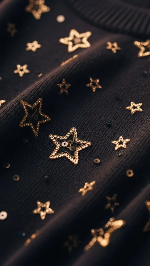 7. Sparkly Star Knit