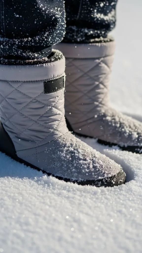 9. Quilted Snow Boots