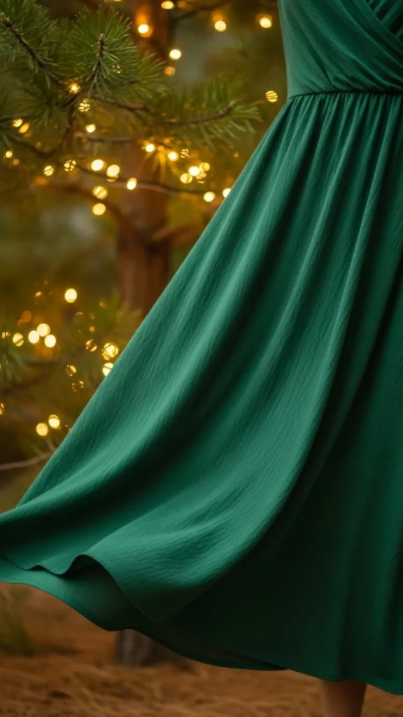 Forest Green Midi Dress