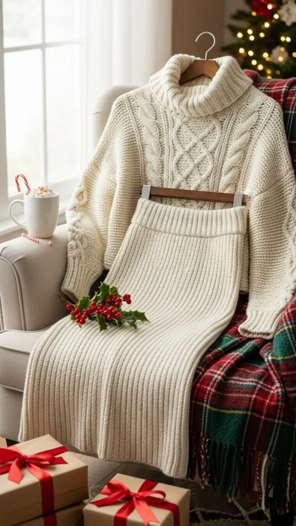Knit Skirt Set