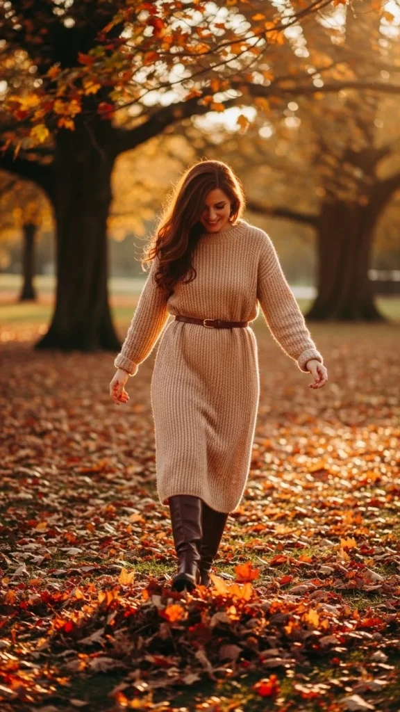 Pair Knee-High Boots with Dresses and Skirts